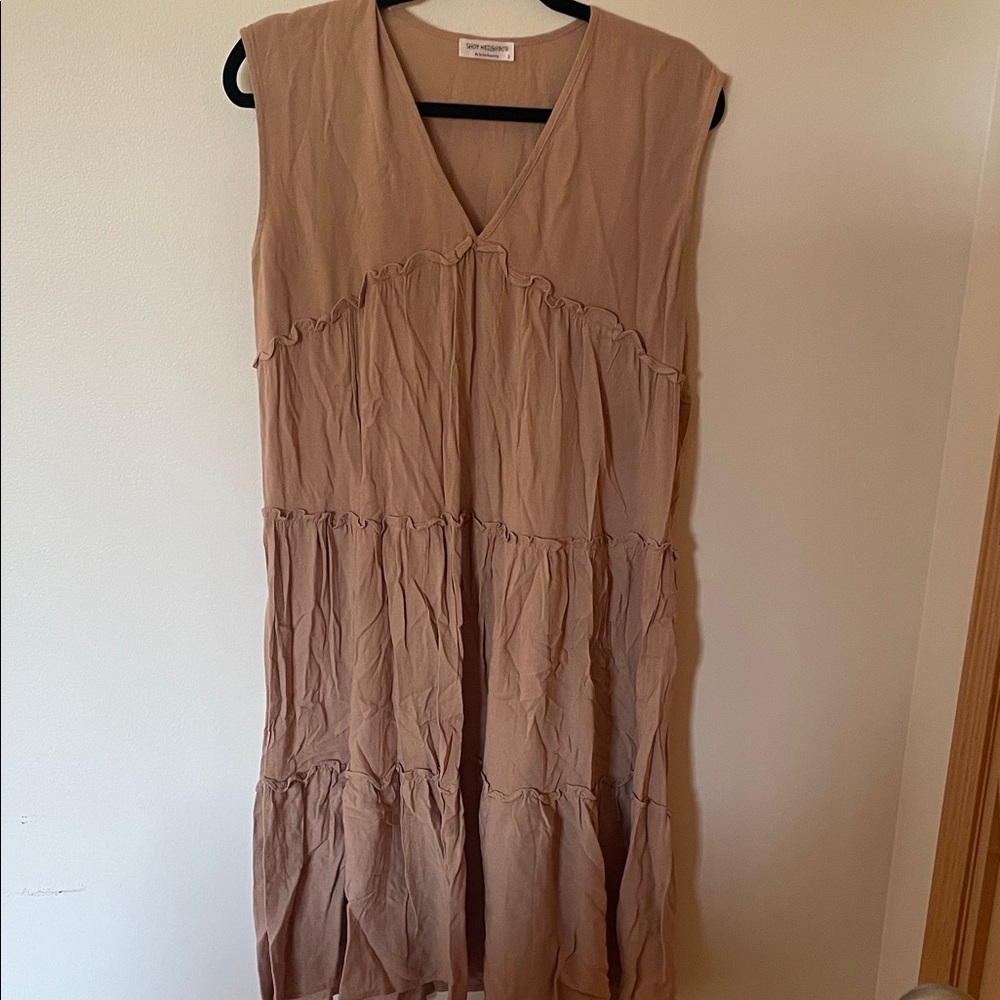 Tan Midi Dress from Red Dress
